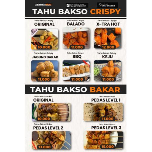 Paket Usaha Tahu Bakso Kekinian Menu Beragam (Gorenganews) - Kudus
