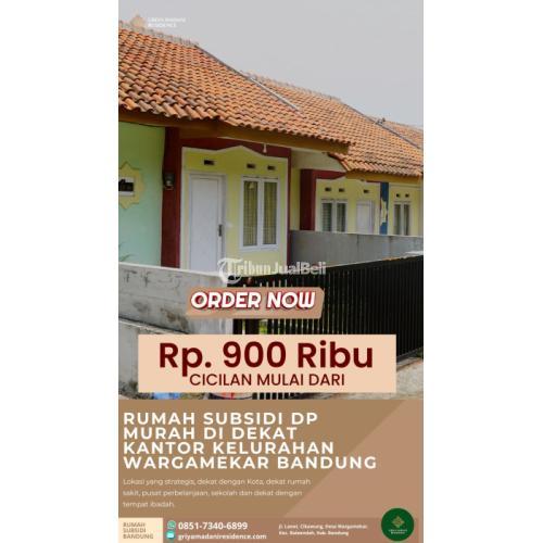Rumah Subsidi Murah dengan DP Murah di Dekat Kantor Kelurahan Wargamekar Bandung