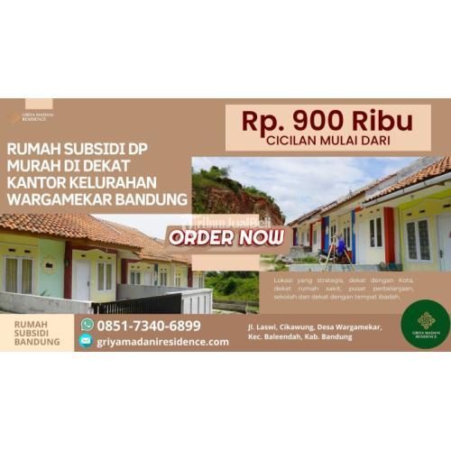 Rumah Subsidi Murah dengan DP Murah di Dekat Kantor Kelurahan Wargamekar Bandung