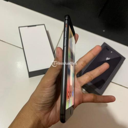 HP Apple iPhone 8 Plus 256gb Gray Bekas Inter Mulus Bebas Reset - Bekasi