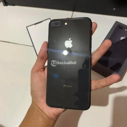 HP Apple iPhone 8 Plus 256gb Gray Bekas Inter Mulus Bebas Reset - Bekasi
