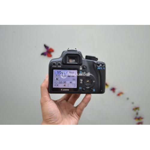 Kamera DSLR Canon 1000D Lensa Fix YN 50mm F1.8 Bekas di Jakarta Pusat