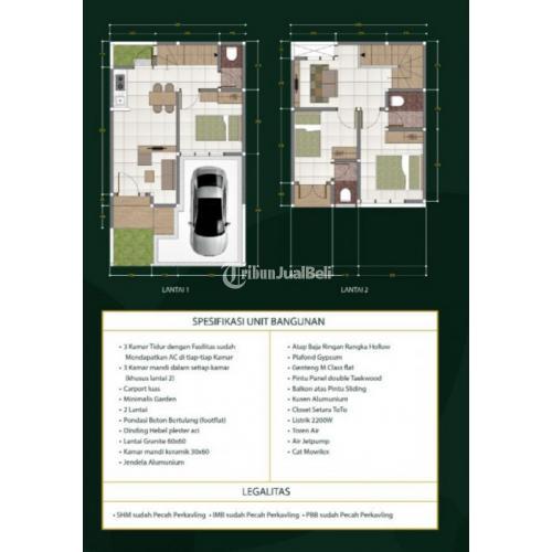 Rumah 2 lantai cantik di margonda depok