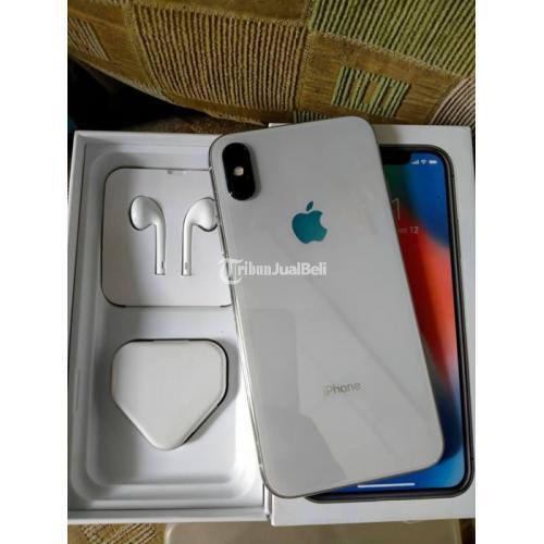 HP iPhone X 64GB Fullset White No Minus Face Id On - Bandung
