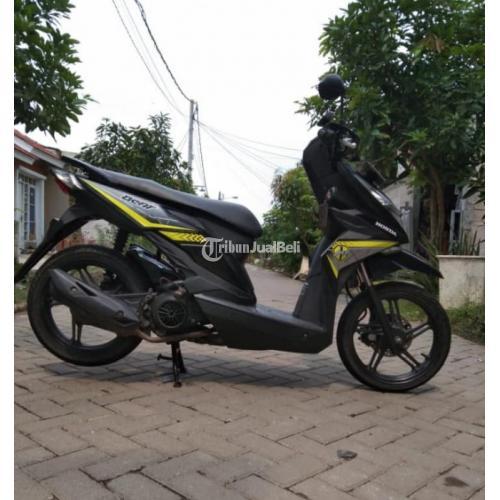 Motor Honda Beat Echo 2016 Hitam Kuning Bekas Surat Lengkap - Bekasi