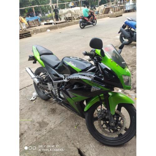 Motor Kawasaki Ninja RR New 2015 Hijau Bekas Surat Lengkap di Jakarat