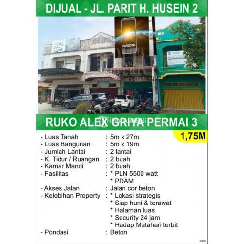 Ruko Parit Haji Husein 2, Pontianak, Kalimantan Barat