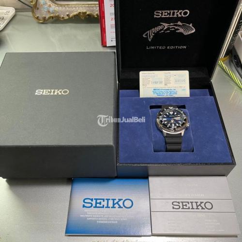 Jam Tangan Seiko Zimbe Baby Tuna SRPC96 Blue Dial with Rose Gold