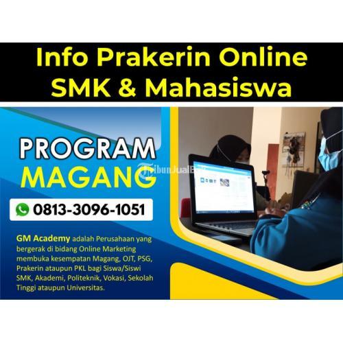 Lowongan PKL Online Mahasiswa Informatika
