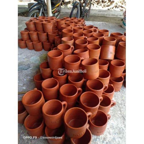 Mug Cangkir Gelas Gerabah Tanah Liat Menerima Partai Besar Cocok Untuk Souvernir - Bantul