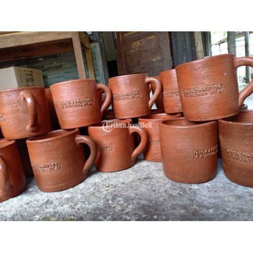 Mug Cangkir Gelas Gerabah Tanah Liat Menerima Partai Besar Cocok Untuk Souvernir - Bantul