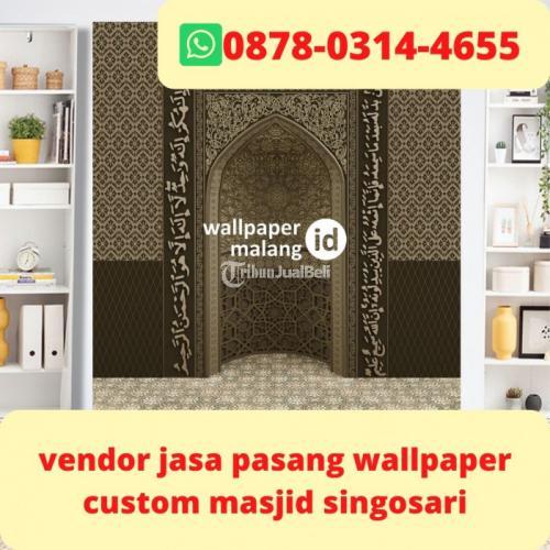vendor jasa pasang wallpaper custom masjid singosari