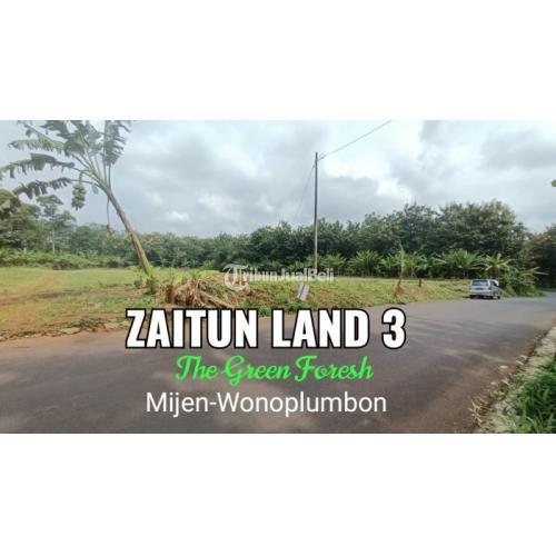 Tanah Kavling Murah Siap Bangun Nempel Jalan di Wonoplumbon Mijen