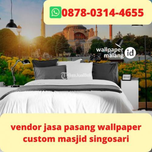 vendor jasa pasang wallpaper custom masjid singosari