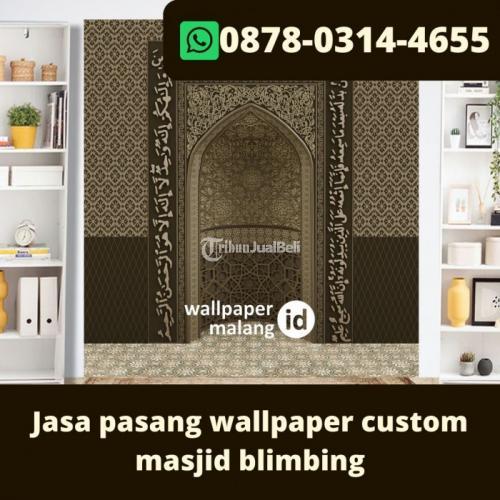 Jasa pasang wallpaper custom masjid blimbing