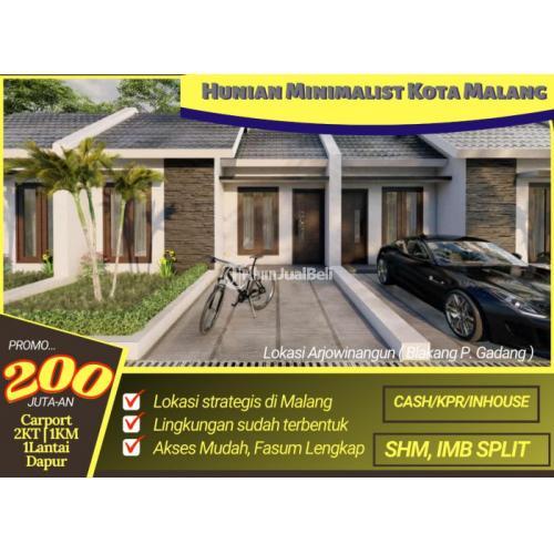 Rumah Murah Kota Malang Harga Mulai 200 Jutaan