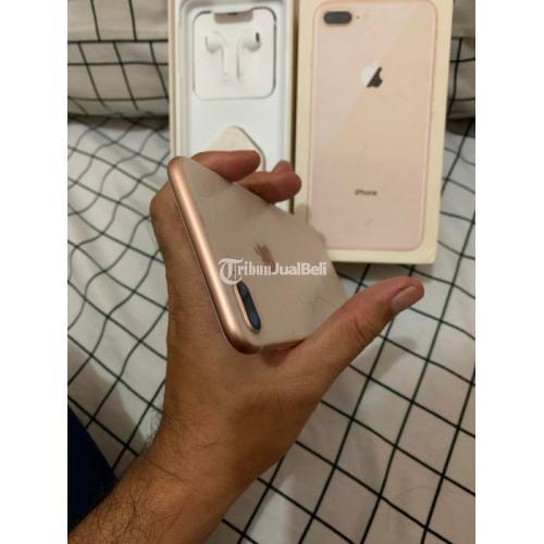Hp Iphone 8 Plus 256GB Bekas Kondisi Mulus Warna Gold Normal - Jombang
