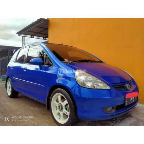 Mobil Honda Jazz Tahun 2004 Bekas Matic Warna Biru Body Mulus - Bandung