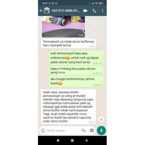 Domo Buffer Peredam Guncangan Mobil Karet Damper Anti Limbung