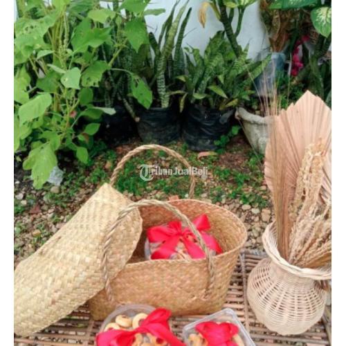 Kerajinan Tangan ANyaman Tas Tutup Hamper Kotak Harga Murah - Tabalong