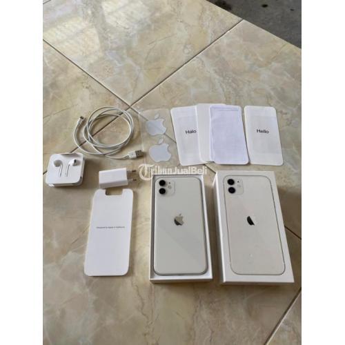 Hp iPhone 11 64GB Bekas Fullset Original No Minus Siap Pakai - Madiun