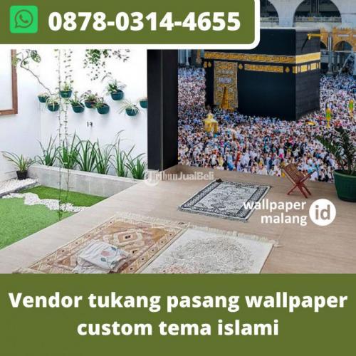 Vendor tukang pasang wallpaper custom tema islami