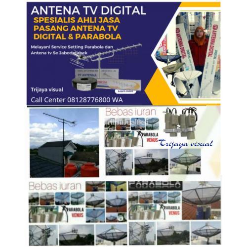 Agen toko pasang antena TV & set top box digital pasang parabola Pondok Gede Bekasi