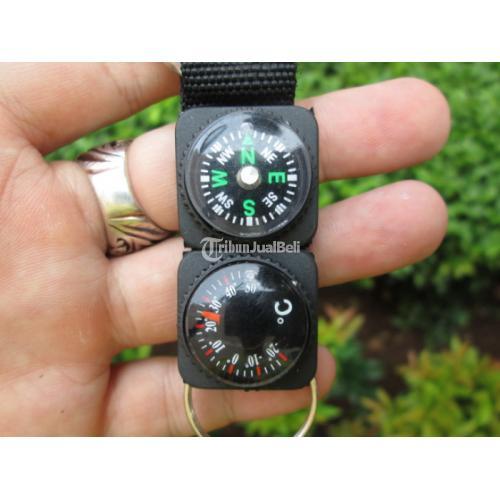 Carabiner Compass Termometer Gantungan Hape Outdoor Use