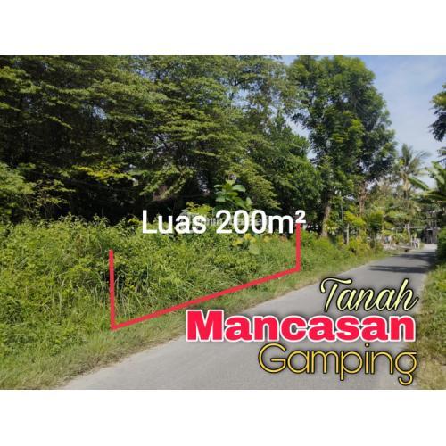 Dijual Tanah Gamping Luas 200m2 Belakang Puskesmas Mancasan Akses Jalan Aspal - Sleman