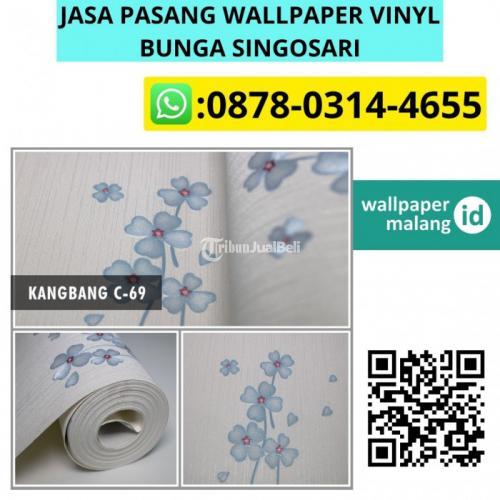 wallpaper vinyl custom murah