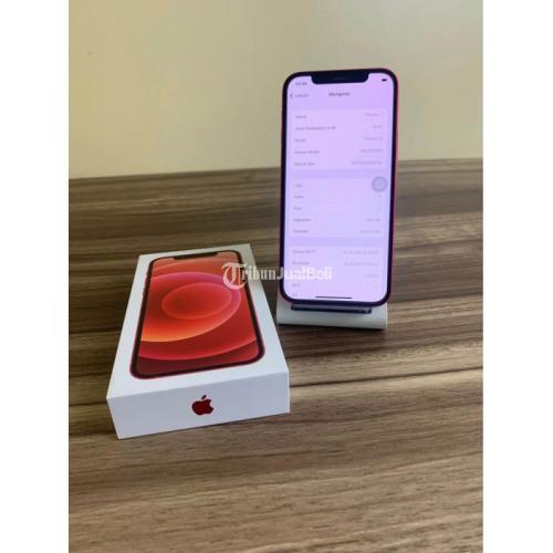 HP Apple iPhone 12 256GB Red Ex iBox Normal Mulus iCloud Clean Nominus - Jakarta Selatan
