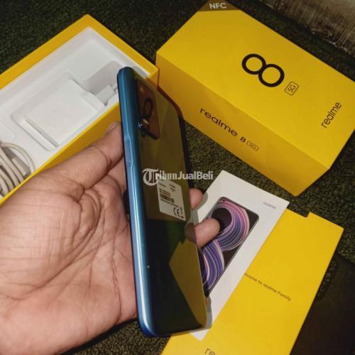 HP Realme 8 5G RAM 8GB Bekas Fullset Siap Pakai No Minus - Surabaya