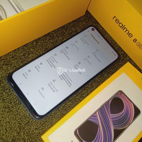 HP Realme 8 5G RAM 8GB Bekas Fullset Siap Pakai No Minus - Surabaya