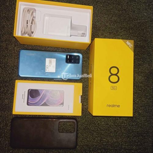 HP Realme 8 5G RAM 8GB Bekas Fullset Siap Pakai No Minus - Surabaya