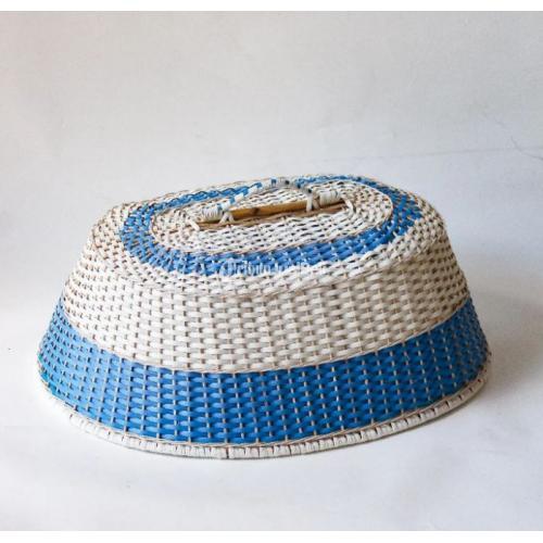 Kerajinan Home Decor Tudung Saji Berbahan Rotan Sintetis Berbagai Warna - Banjarbaru