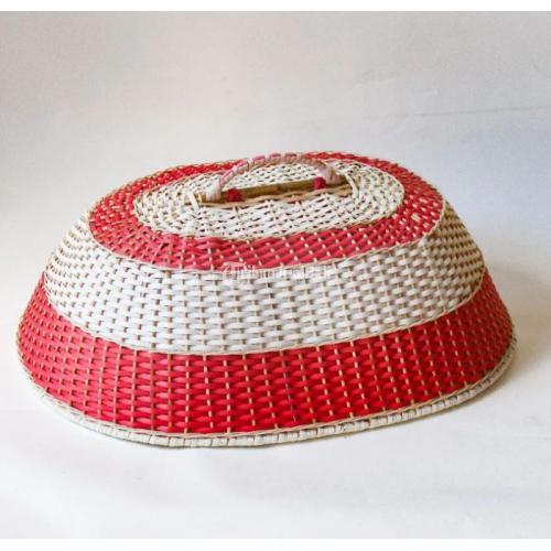 Kerajinan Home Decor Tudung Saji Berbahan Rotan Sintetis Berbagai Warna - Banjarbaru