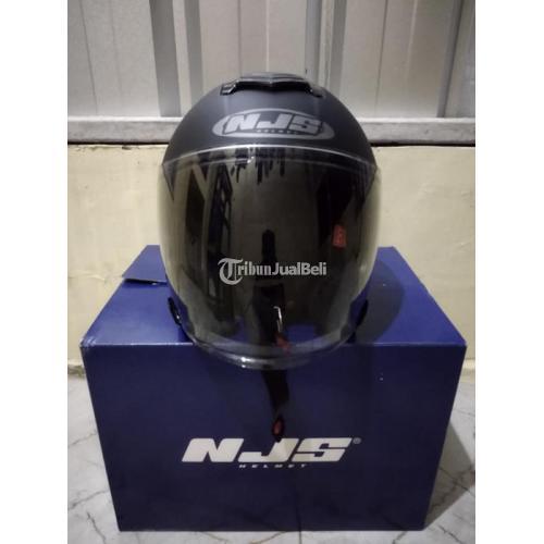Helm NJS Kairoz Black Doff Size L Bekas Like New Fullset Cakep Siap Pakai - Depok