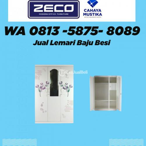 Lemari Pakaian Besi Sliding 4 Pintu di Malang Zeco