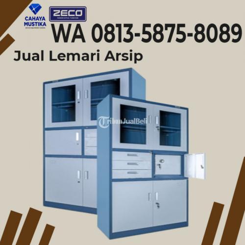 Lemari Arsip Sliding Kaca Merk Zeco