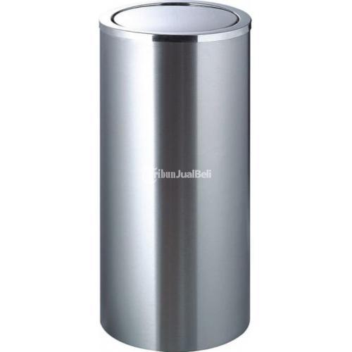 Tempat sampah tutup swing stainless 40 x 80 cm (100 Liter)