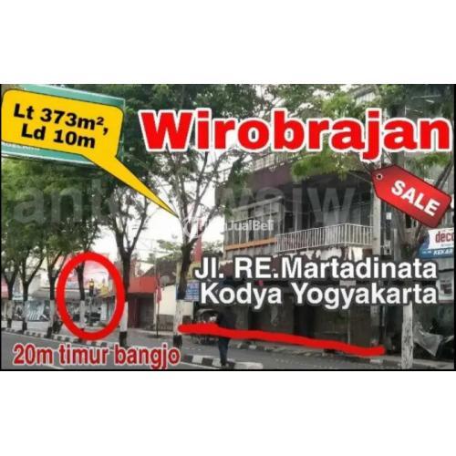 Jual Tanah Luas 373 m2  Wirobrajan Tepi Jl RE Martadinata Kodya - Yogyakarta