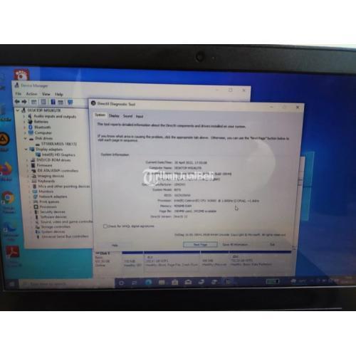 Laptop Lenovo IP110 RAM 4GB HDD 1TB Hitam Seken Siap Pakai - Surakarta