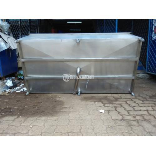 Bak thawing stainless (bak pencair ikan beku restoran)