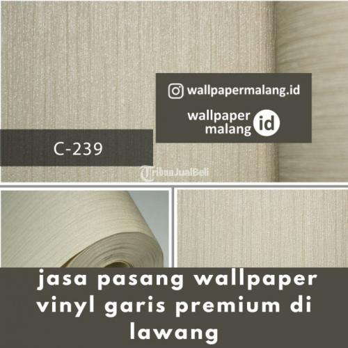 WA 0878-0314-4655 jasa pasang wallpaper vinyl garis premium di lawang