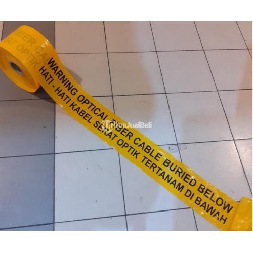 marker warning tape tanda hati-hati kabel serat optik tertanam dibawah