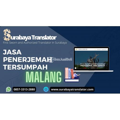 Jasa Penerjemah Tersumpah First Sworn and Authorized Translator in