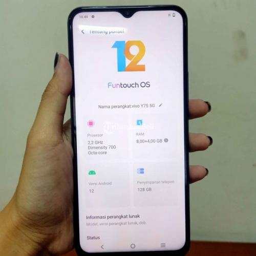 HP Vivo Y75 5G RAM 8/128GB Fullset Garansi No Minus Mulus - Semarang