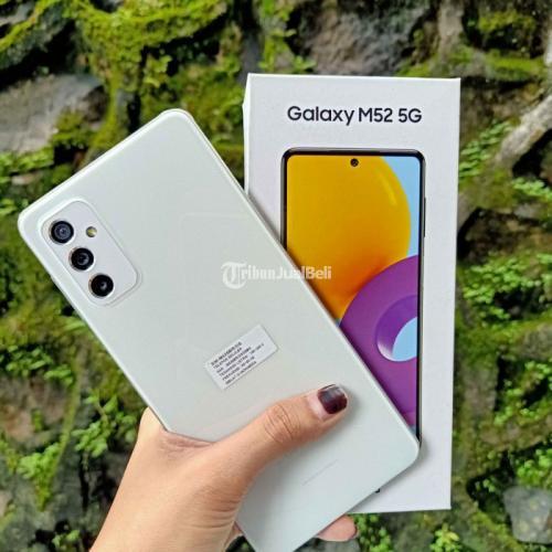 HP Samsung M52 5G RAM 8/128GB Bekas Fullset Mulus Garansi di - Main Image
