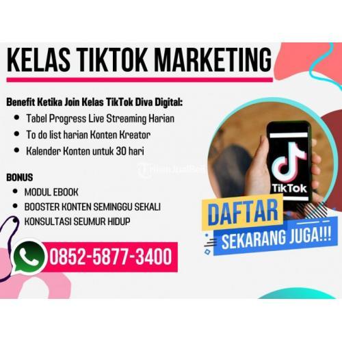TERPERCAYA! 0852-5877-3400, Pelatihan Tiktok Marketing di Mojokerto, Pelatihan Tiktok Shop Mojokerto