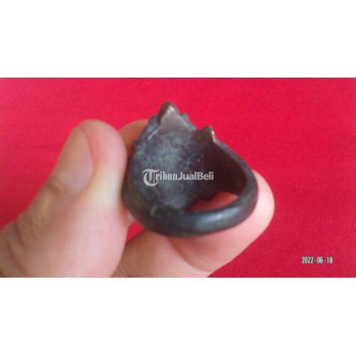 Cincin Perunggu Kuno Motif Surya Majapahit Asli Temuan Sungai Berantas - Jakarta Selatan